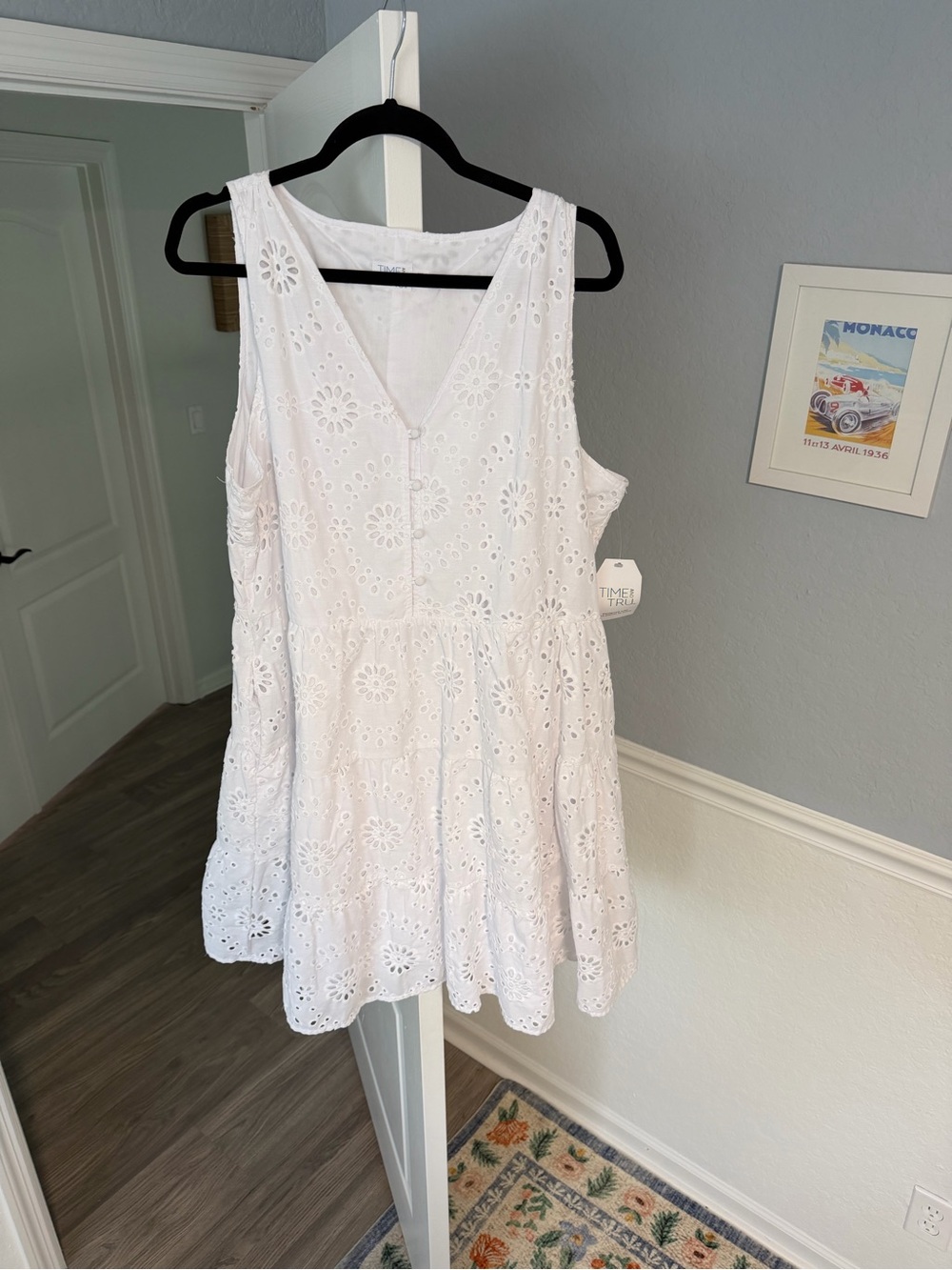 Time and Tru White Eyelet Dress